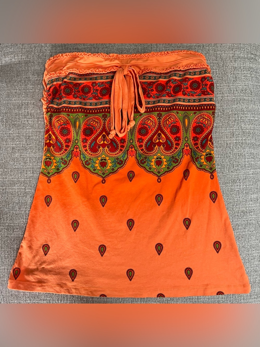 Sugar Tart Paisley Tube Top